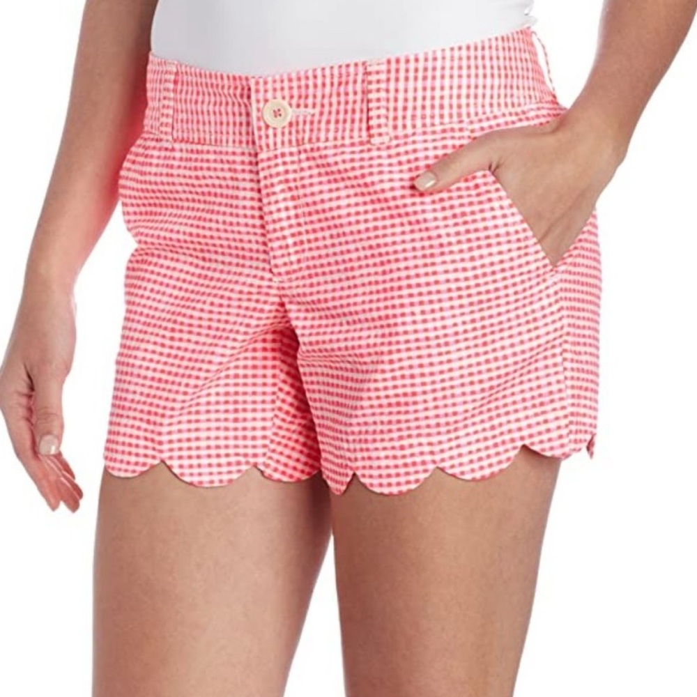 Lilly Pulitzer Pink Gingham Buttercup Shorts